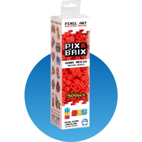 Pix Brix - 500 Red pieces - Cucutoys