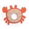 Moulin Roty - Wooden and silicone Crab teething ring