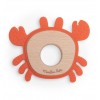 Moulin Roty - Wooden and silicone Crab teething ring