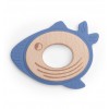 Moulin Roty - Wooden and silicone Whale teething ring