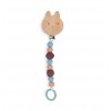 Moulin Roty - Wooden and silicone Rabbit dummy holder - Après la pluie