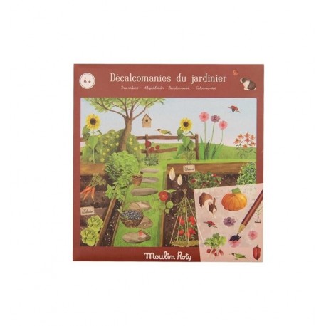 Moulin Roty - The Gardener Transfer Sticker booklet