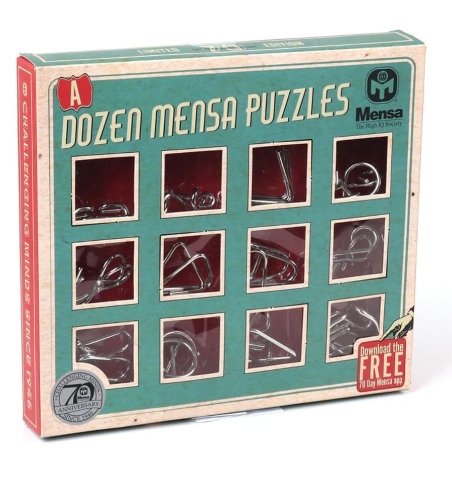 fósil acortar Recordar Set de puzzles metálicos (colección de 12) - Mensa - Cucutoys