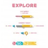 Makedo - Explore Kit, 50 piezas