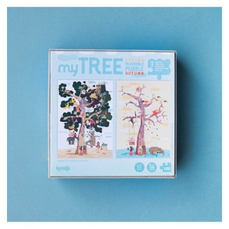 Londji - Pocket My Tree, Shape & reversible 100 pz puzzle