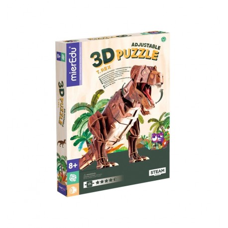Mieredu - T-Rex - Eco 3D Deluxe Puzzle