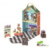 Krooom - Pastelería portátil Bunny, juguete de cartón reciclado