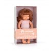 Boneca caucasiana Ruiva - Miniland - Cucutoys