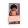 Caucasian brunette doll with curls - Miniland - Cucutoys