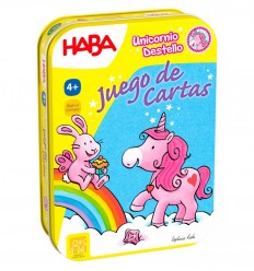 HABA - Unicornio Destello, juego de cartas en lata