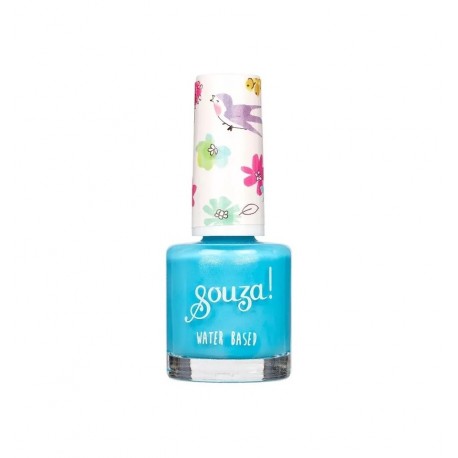 Souza - Aqua Blue Pearl Nail Polish for Children