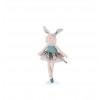 Moulin Roty - Little Rabbit Doll Blue - La petite école de danse