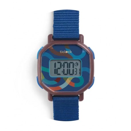 Djeco - Reloj Digital Blue Volute