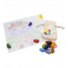 Crayon Rocks - Ceras para pintar (32 piedras), con bolsa algodón