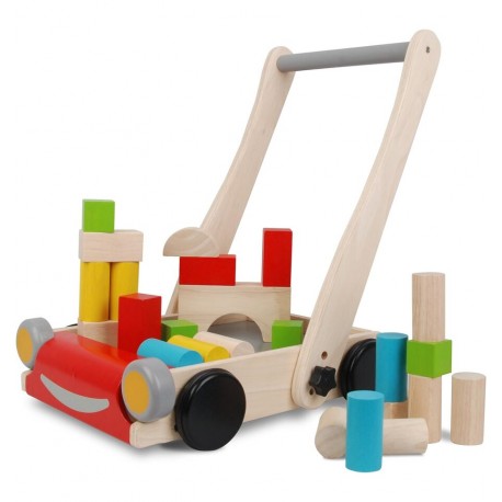 PlanToys - Carrito Andador Correpasillos, Juguete de madera