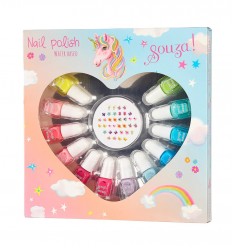 Souza - Estuche regalo de esmaltes de uñas Infantil + stickers