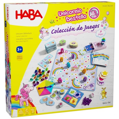 Coleção de jogos Unicorn Glitterluck - HABA - Cucutoys