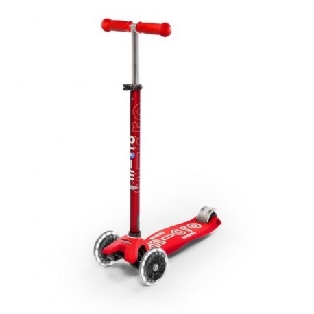 Micro - Scooter Maxi Deluxe Led Red