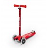 Micro - Scooter Maxi Deluxe Led Red