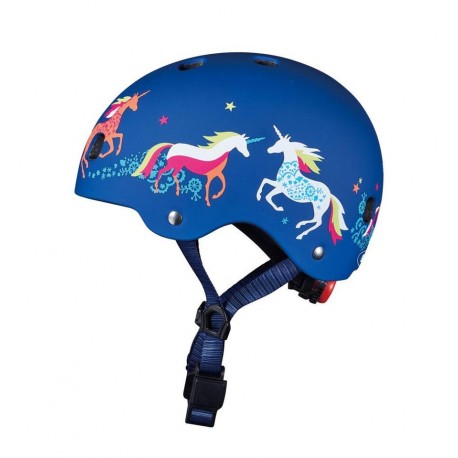 Micro - Casco unicornio Azul, Talla S