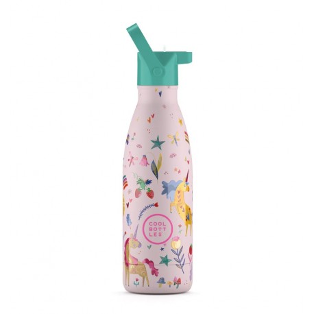 Funny Unicorns, Botella de Agua para Niños 350 ml