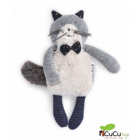 Moulin Roty - Gatito gris clarito Fernand Moustaches