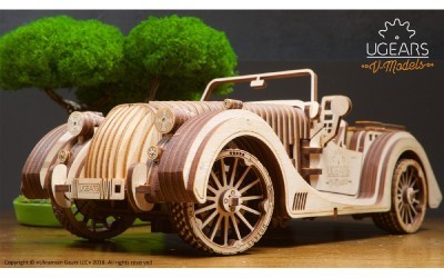 Carro-De-Madeira-3D-Puzzle-Brinquedo-de-Montar-Montar-Design