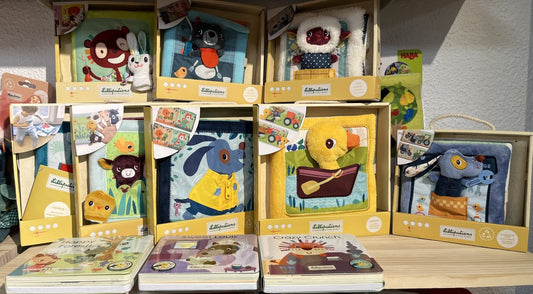 Los mejores libros de actividades para bebés de Lilliputiens con diseños coloridos y juguetes interactivos en Cucutoys