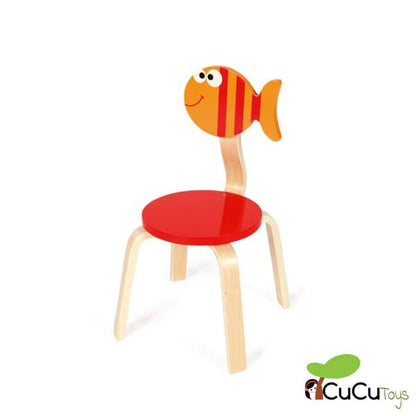 silla infantil decoración pez Maurice