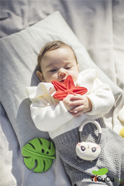 Monstera Deliciosa, rubber teether