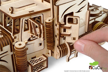 Caminhão semi-reboque VM-03, kit de madeira 3D