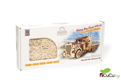 Caminhão semi-reboque VM-03, kit de madeira 3D