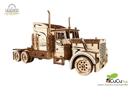Caminhão semi-reboque VM-03, kit de madeira 3D