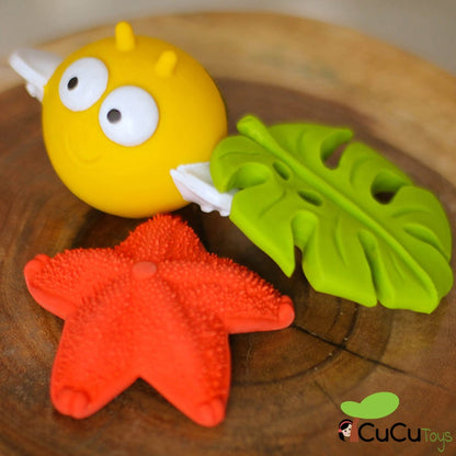 Monstera Deliciosa, rubber teether