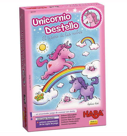 Unicornio Destello – El tesoro de las nubes, juego de mesa