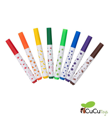 Marcadores com aromas