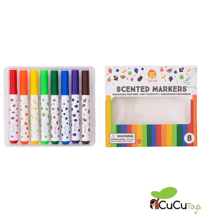 Marcadores com aromas