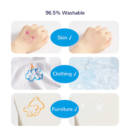 Washable dual-tip markers - 12 colors