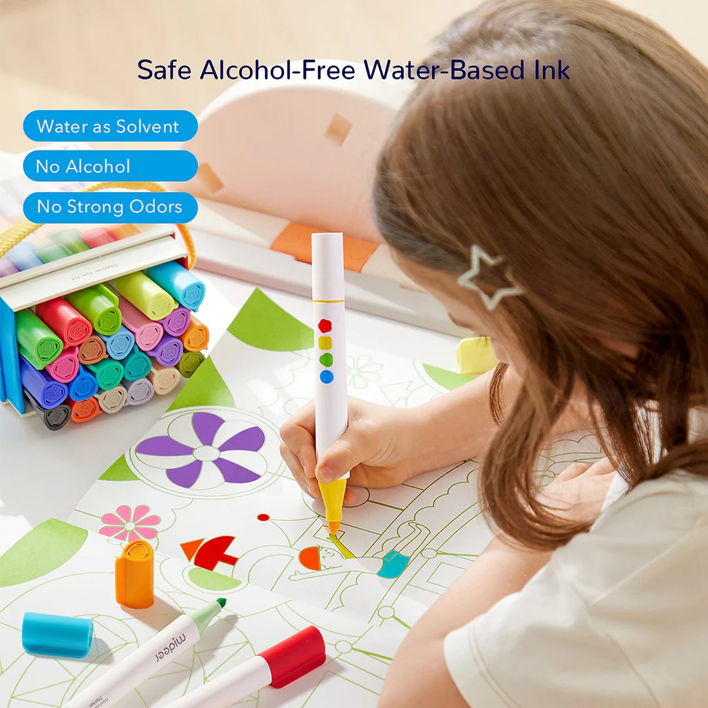 Washable dual-tip markers - 12 colors