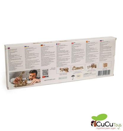 Manipulador sobre trilhos, kit de madeira 3D