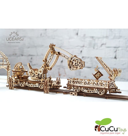 Manipulador sobre trilhos, kit de madeira 3D