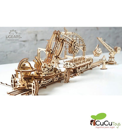 Manipulador sobre trilhos, kit de madeira 3D