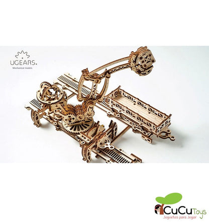 Manipulador sobre trilhos, kit de madeira 3D