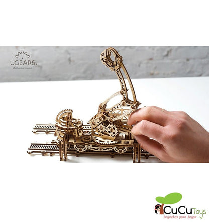 Manipulador sobre trilhos, kit de madeira 3D