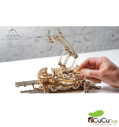 Manipulador sobre trilhos, kit de madeira 3D