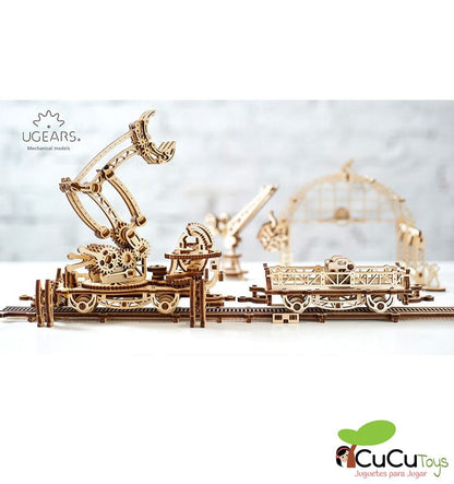 Manipulador sobre trilhos, kit de madeira 3D