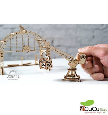 Manipulador sobre trilhos, kit de madeira 3D