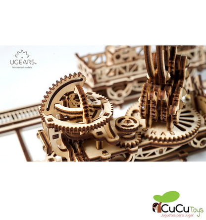 Manipulador sobre trilhos, kit de madeira 3D