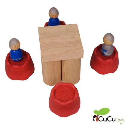 Wooden block castle, eco-friendly toy