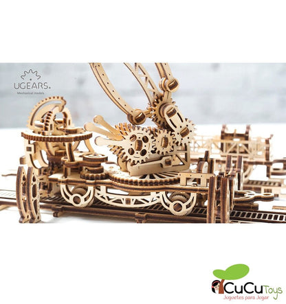 Manipulador sobre trilhos, kit de madeira 3D